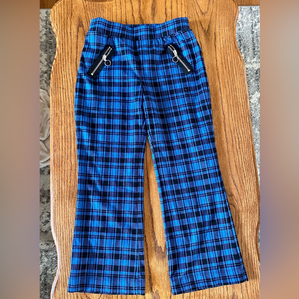 Blue Plaid Pants